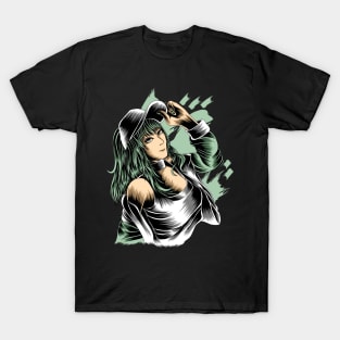 Artwork Illustration Naughty Beautiful Girl T-Shirt